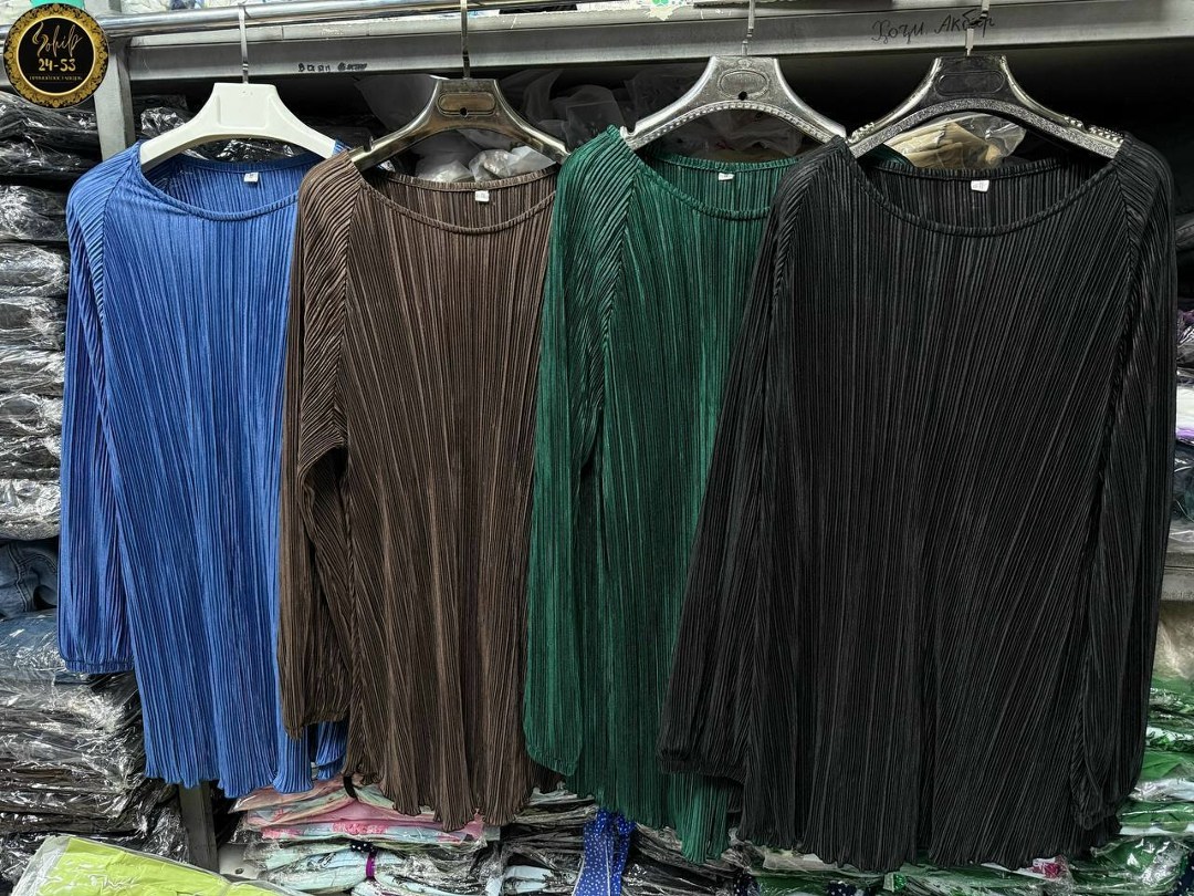 плиссированная блузка,блузка с воротником,туника женская,женская блузка,женская кофта