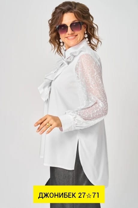 блуза eva grant,белая блуза,блуза,женская блузка,белая блузка
