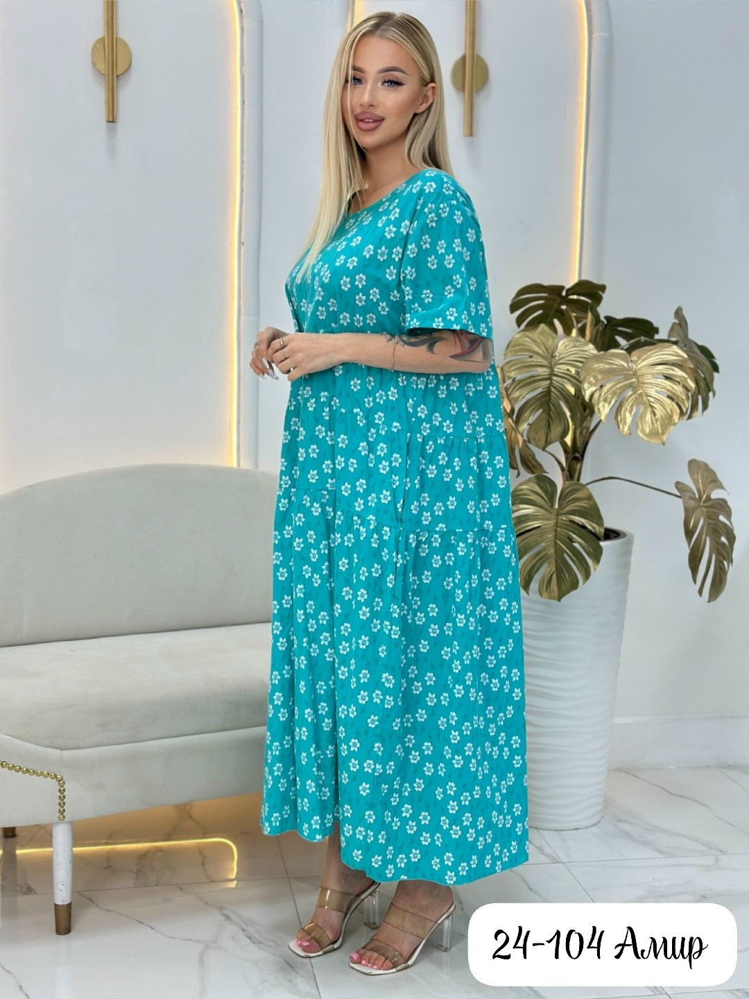 платье из штапеля летнее,платье длинное летнее,платье 159-23 зеленое штапель,платье летнее,штапель платье