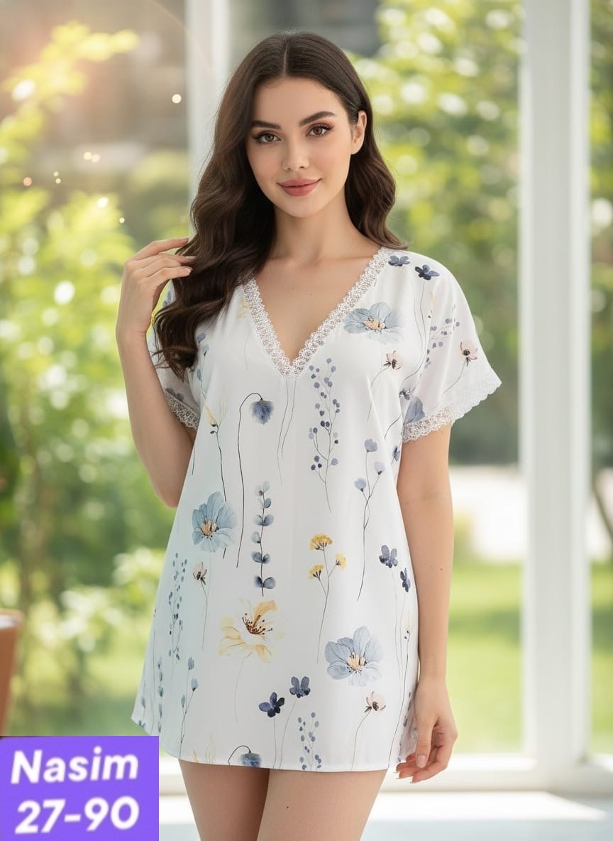 ночная сорочка женская,ночная сорочка,ночная сорочка sevim,пижама женская,ночная рубашка