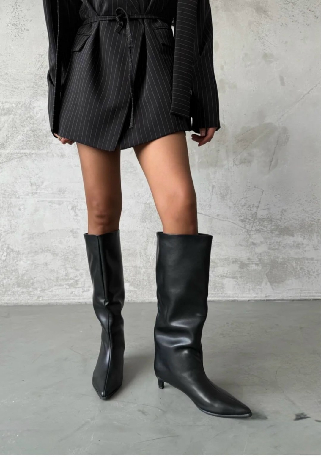 сапоги демисезонные на маленьком каблуке gh collection,сапоги демисезонные на маленьком каблуке gh collection цвет черный,сапоги трубы на каблуке демисезонные valentina wang,сапоги женские,сапоги труб