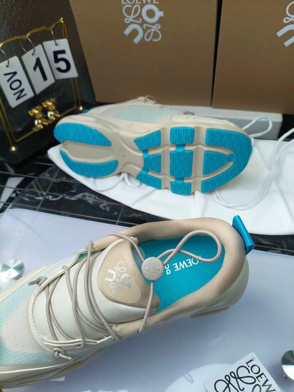 кроссовки loewe,кроссовки,женские кроссовки,кроссовки on loewe x cloudtilt 2 tan white gum,повседневные кроссовки