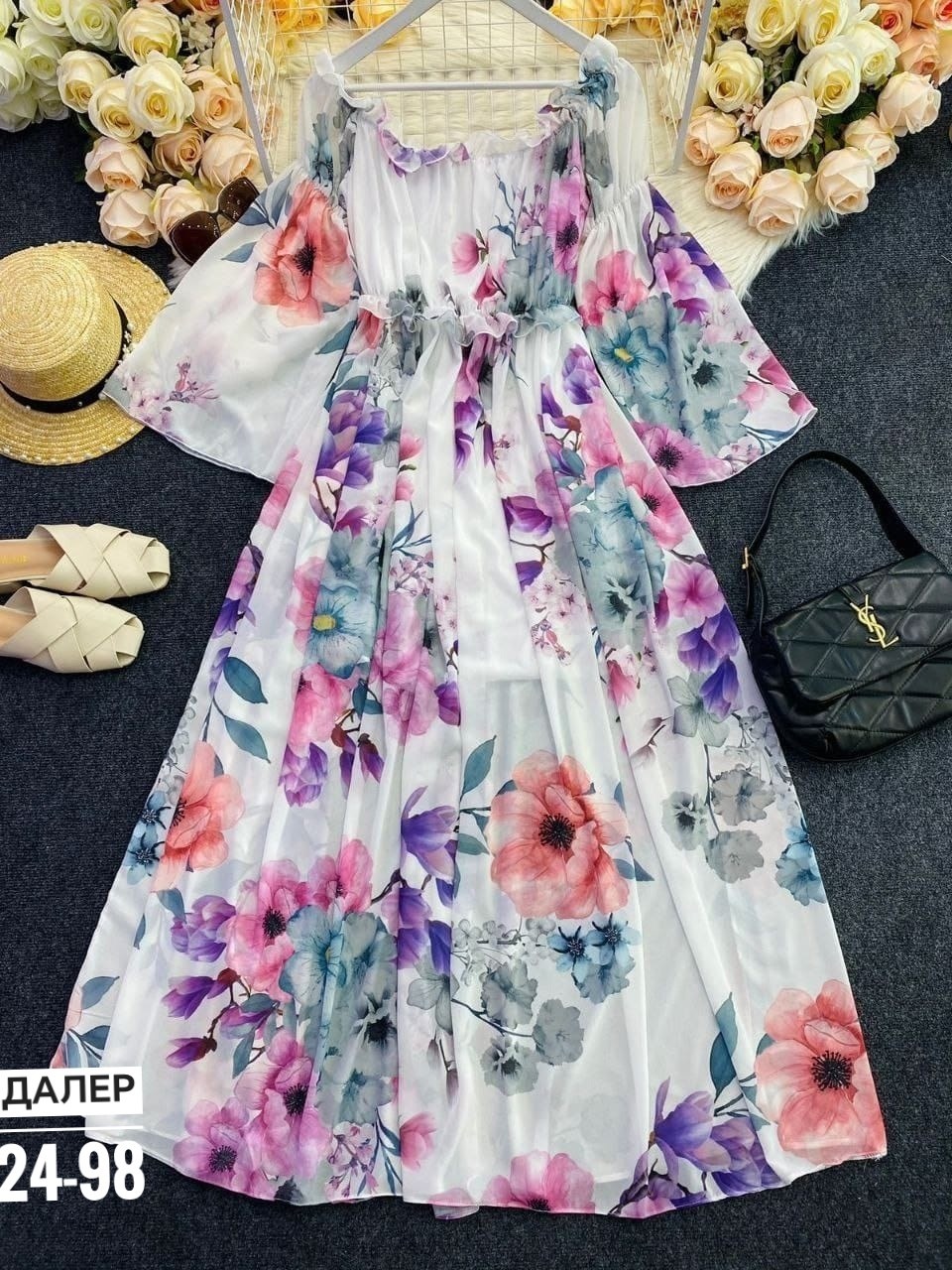 платье женское шифоновое,платье шифон ,платье летнее длинное,платье летнее женское,платье летнее