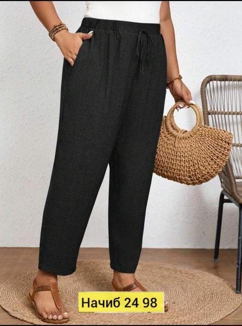 брюки женские летние,женские брюки большие размеры,брюки ollsy 4016 голубой,летние брюки,брюки свободные женские