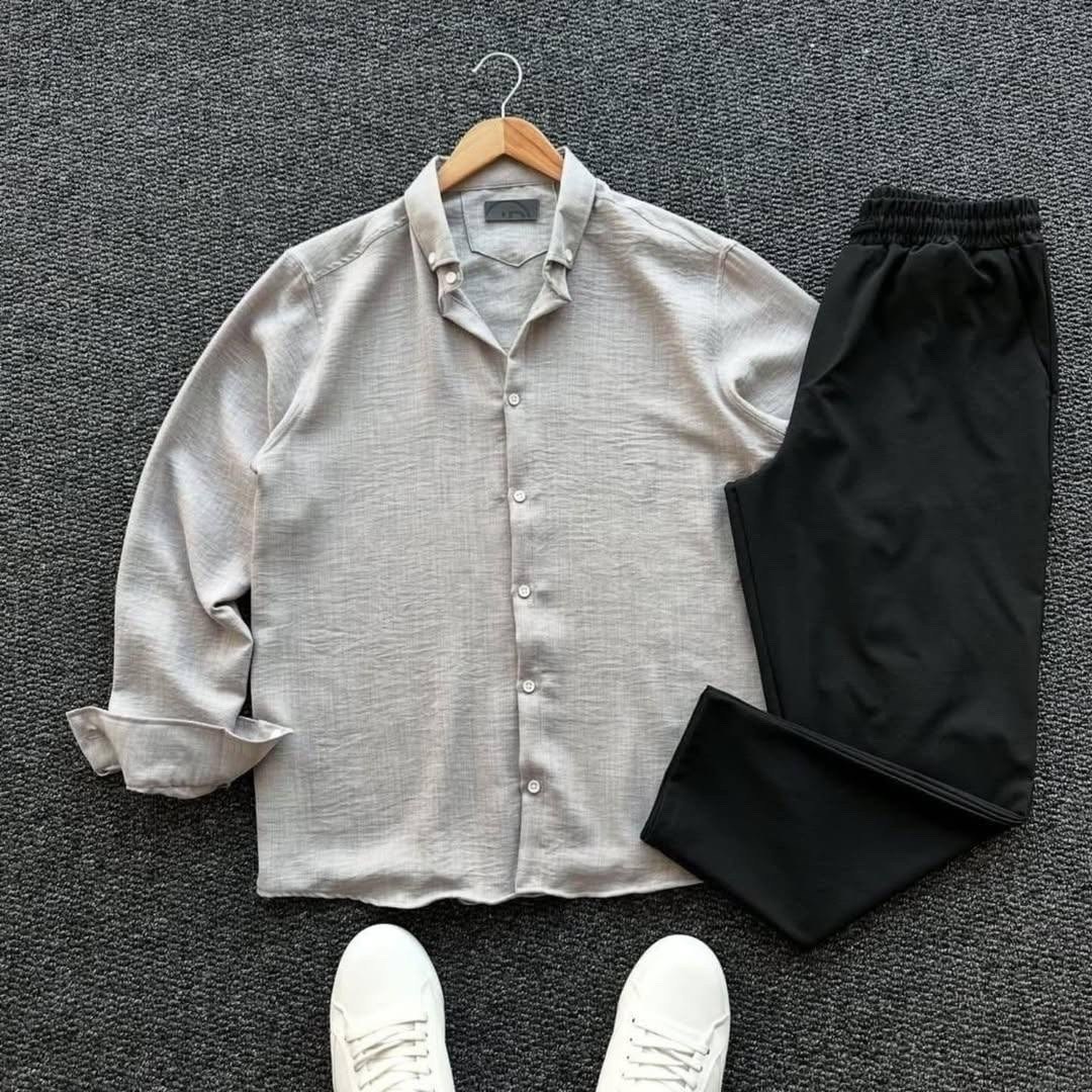 костюм двойка мужской,летние мужские костюмы,мужская мода,одежда кэжуал,костюм брючный с рубашкой