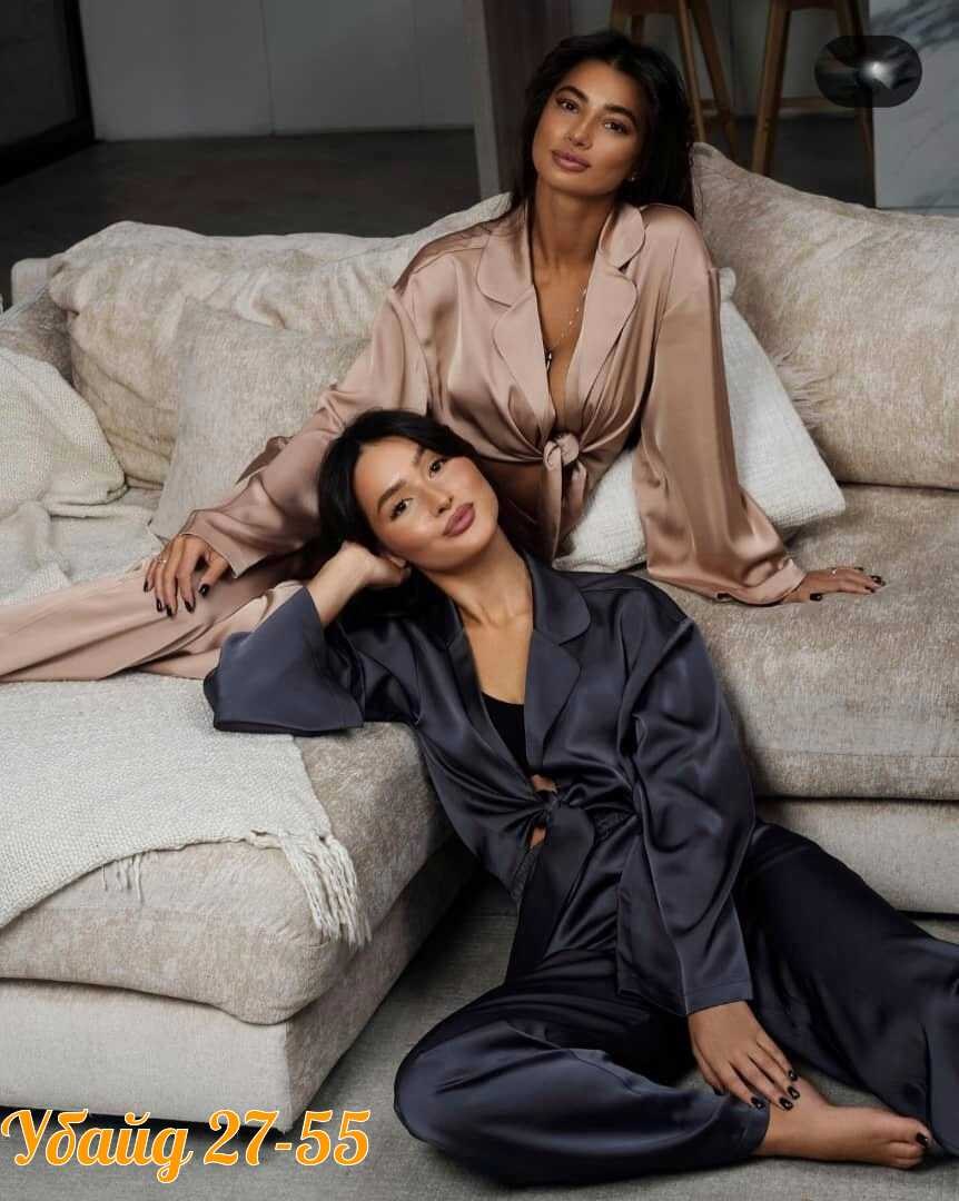 шелковый домашний костюм в пижамном стиле,шелковый костюм в пижамном стиле,атласный костюм,шелковая пижама,костюм в пижамном стиле