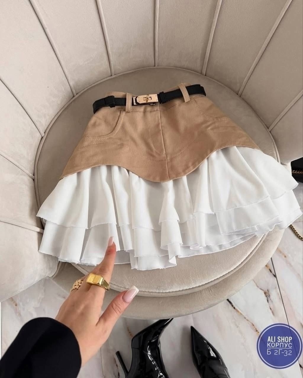 юбка джинсовая мини с воланом летняя bozbu 367368229,летняя юбка короткая с воланами zena's collective,юбка,юбка женская джинсовая с летящим воланом короткая,юбка с оборками