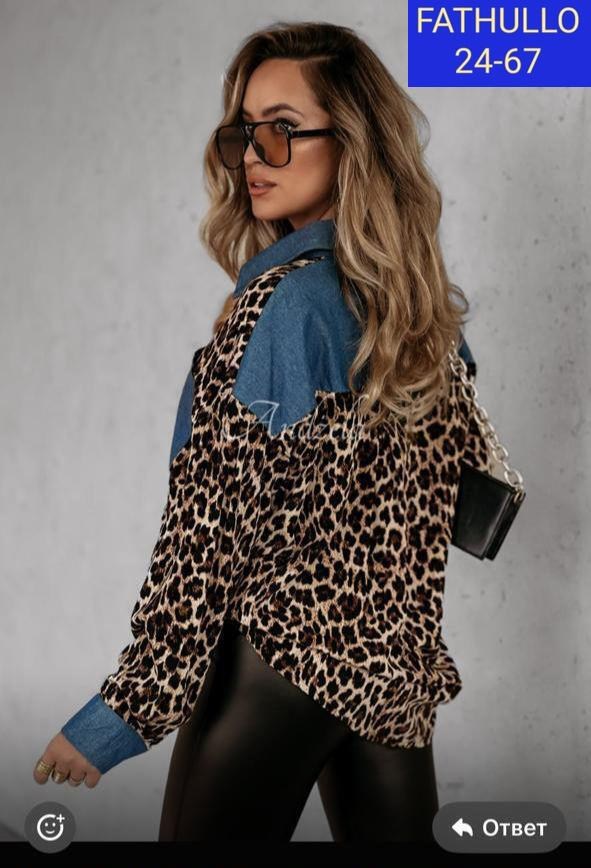 женские джинсовые рубашки,джинсовая рубашка,модная женская рубашка,повседневная рубашка,леопардовая рубашка