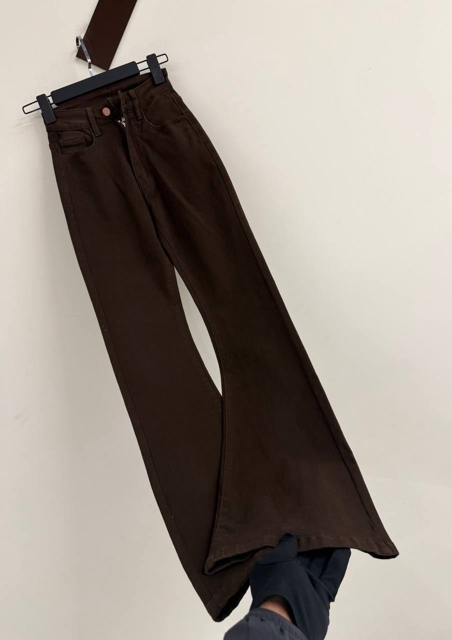 джинсы детские gloria jeans gjn027583 темно-коричневый,коричневые джинсы,коричневые джинсы женские,коричневые брюки,женские джинсы