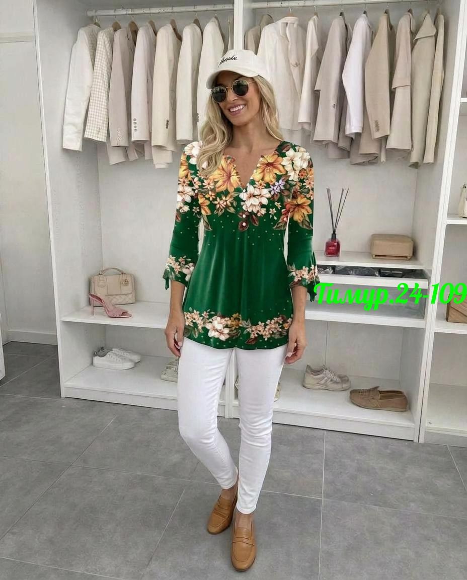 женская блузка,блузка изумрудного цвета,блуза,блузка,блузка с вышивкой