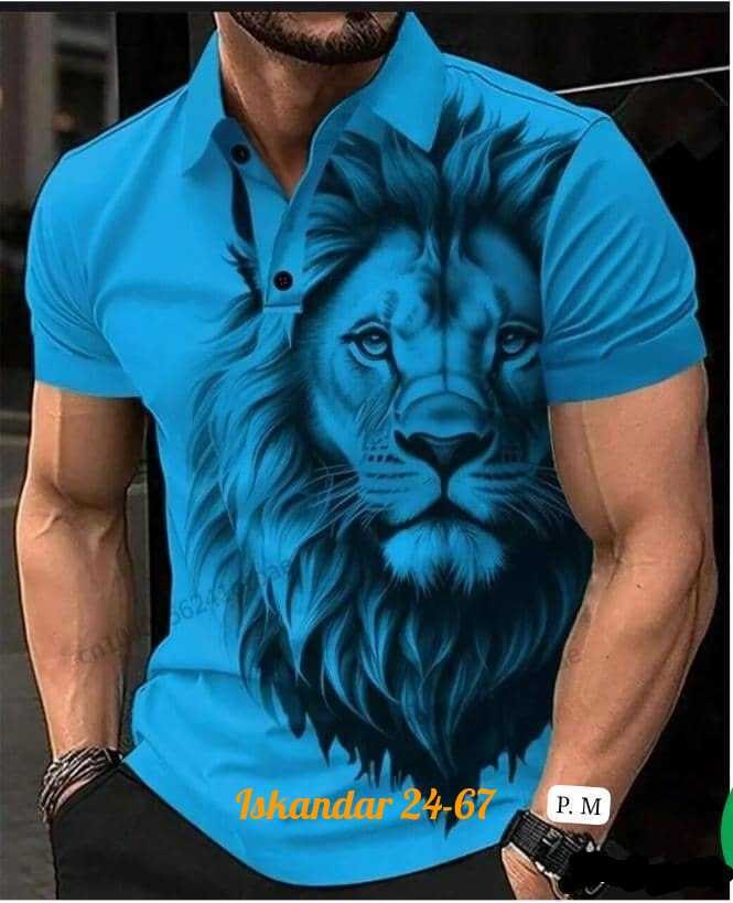 футболка поло мужская,футболка для мужчин хб,футболки мужские с принтом,футболки мужские,мужская рубашка поло с 3d принтом льва