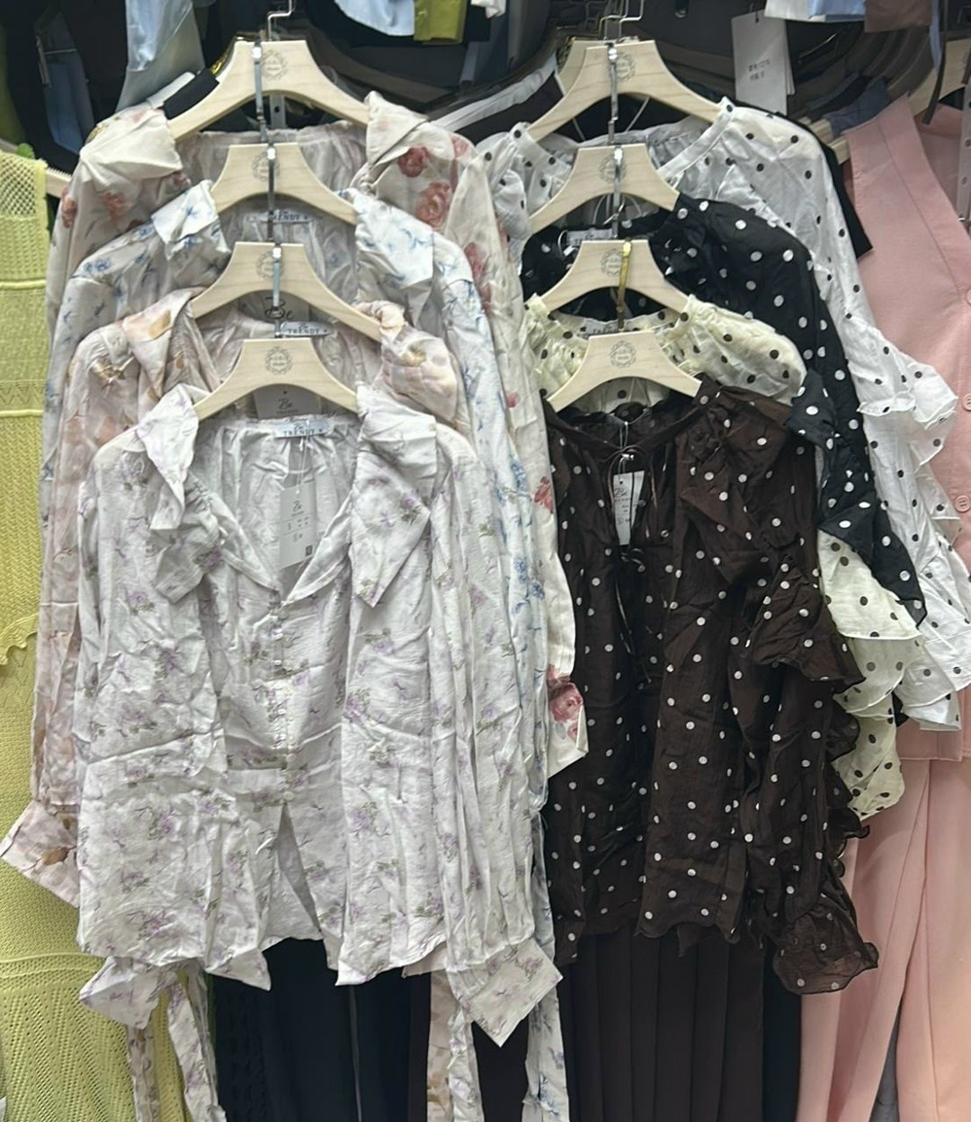 стильные наряды,стиль и мода,стильная блуза,блузки в горошек