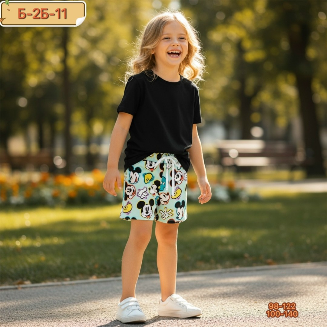 playtoday шорты трикотажные для девочек,шорты с принтом mickey mouse playtoday,шорты для девочки playtoday,шорты для девочек,шорты трикотажные для девочек