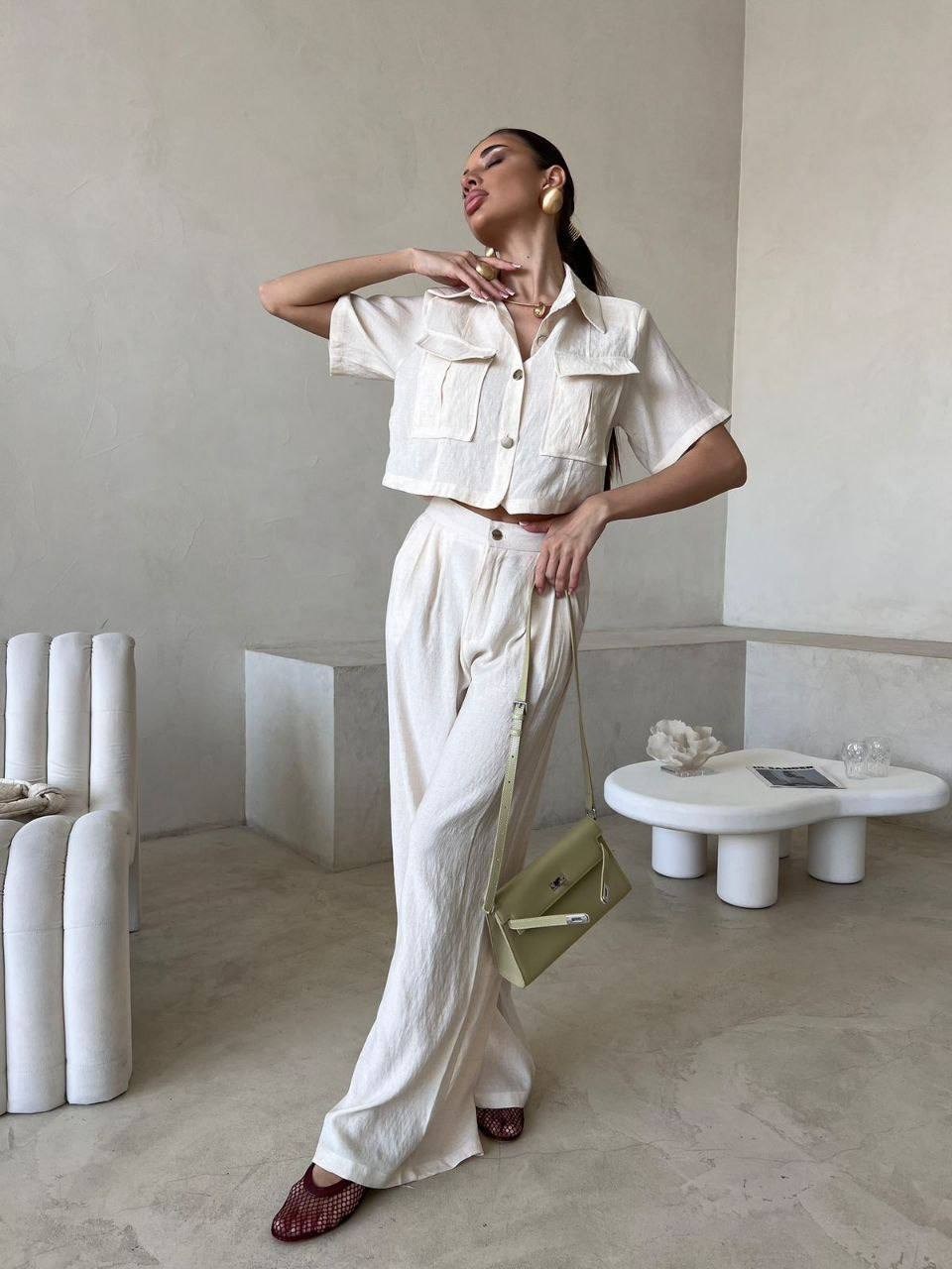 льняной костюм,брючные костюмы женские,широкие брюки,брючный костюм,костюм с брюками