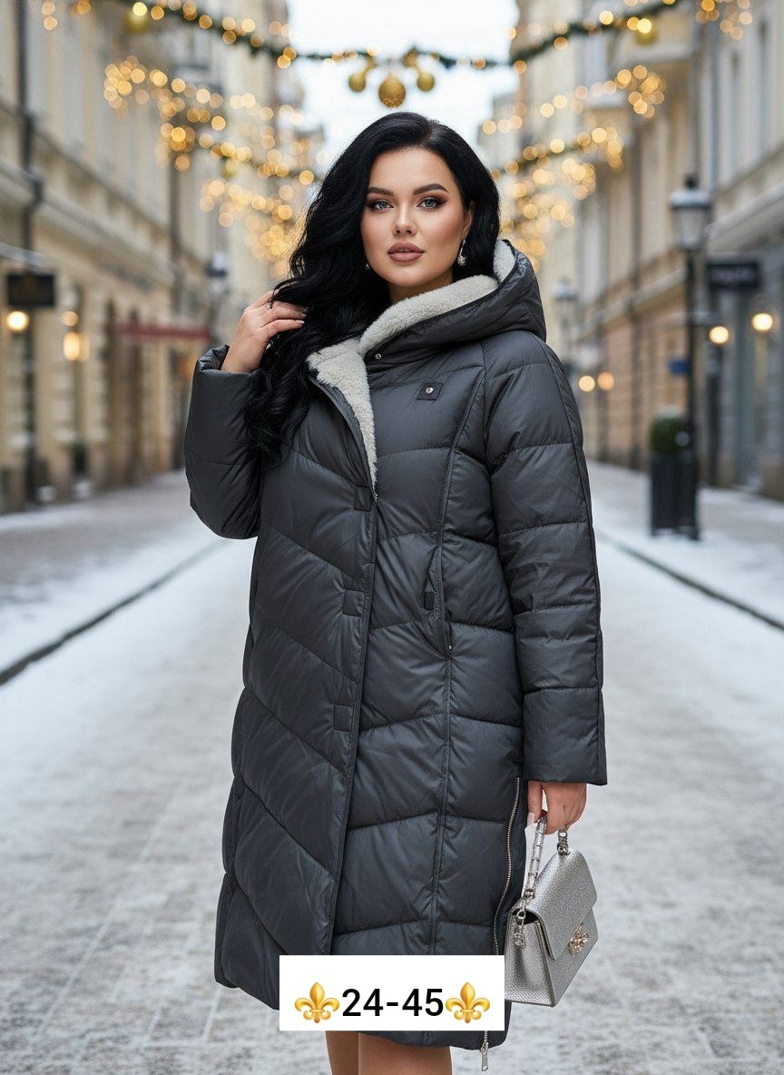 зимняя куртка удлиненная,куртка удлиненная,куртка зимняя женская,куртка осенняя больших размеров luxury plus,стильные пуховики