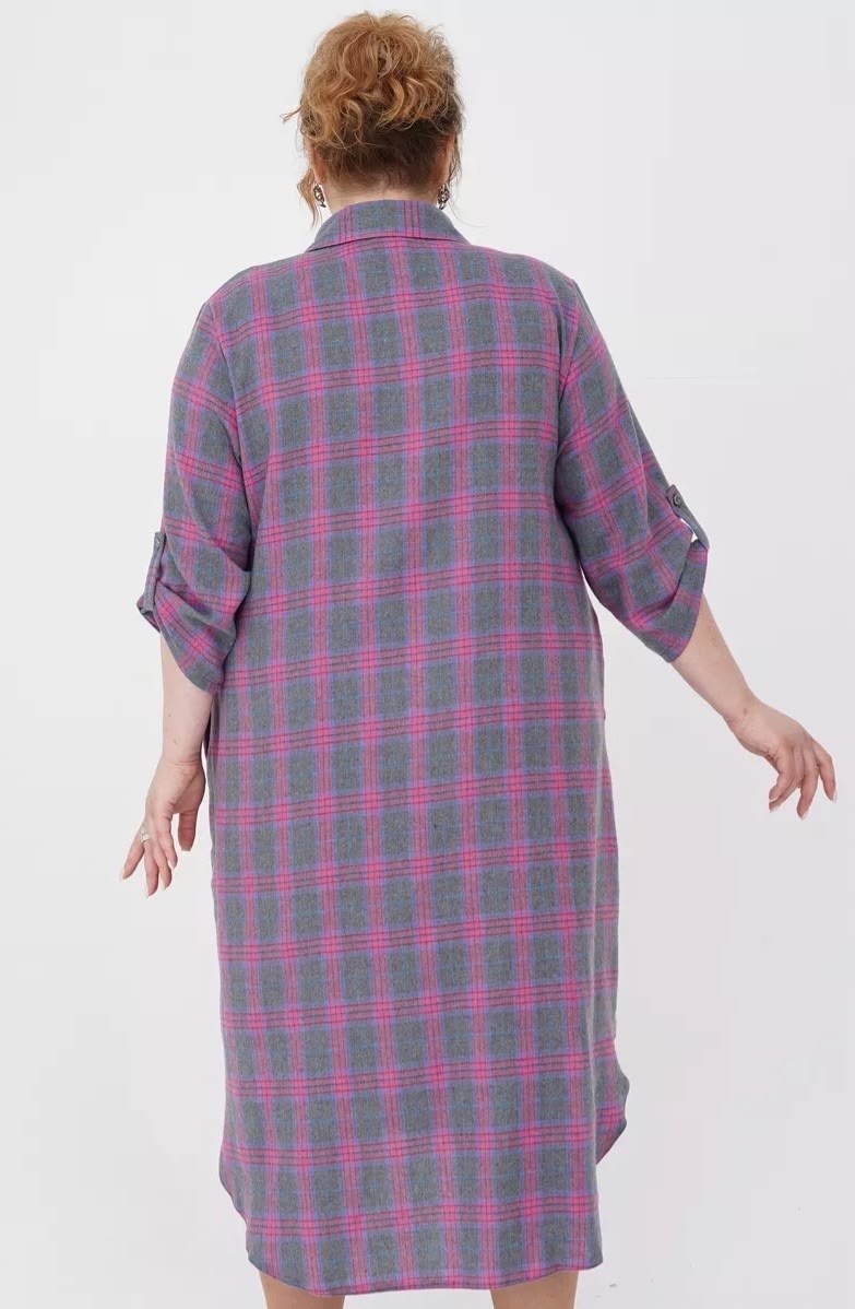 платье для полных,платье рубашечного кроя,платья в клетку,платье рубашка в клетку,платье рубашка для полных женщин