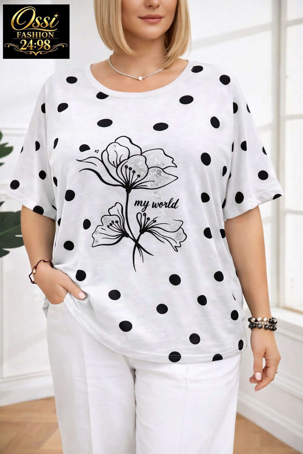 футболки женская,футболки для женщин,женская футболка больших размеров,одежда для женщин,блузка в горох