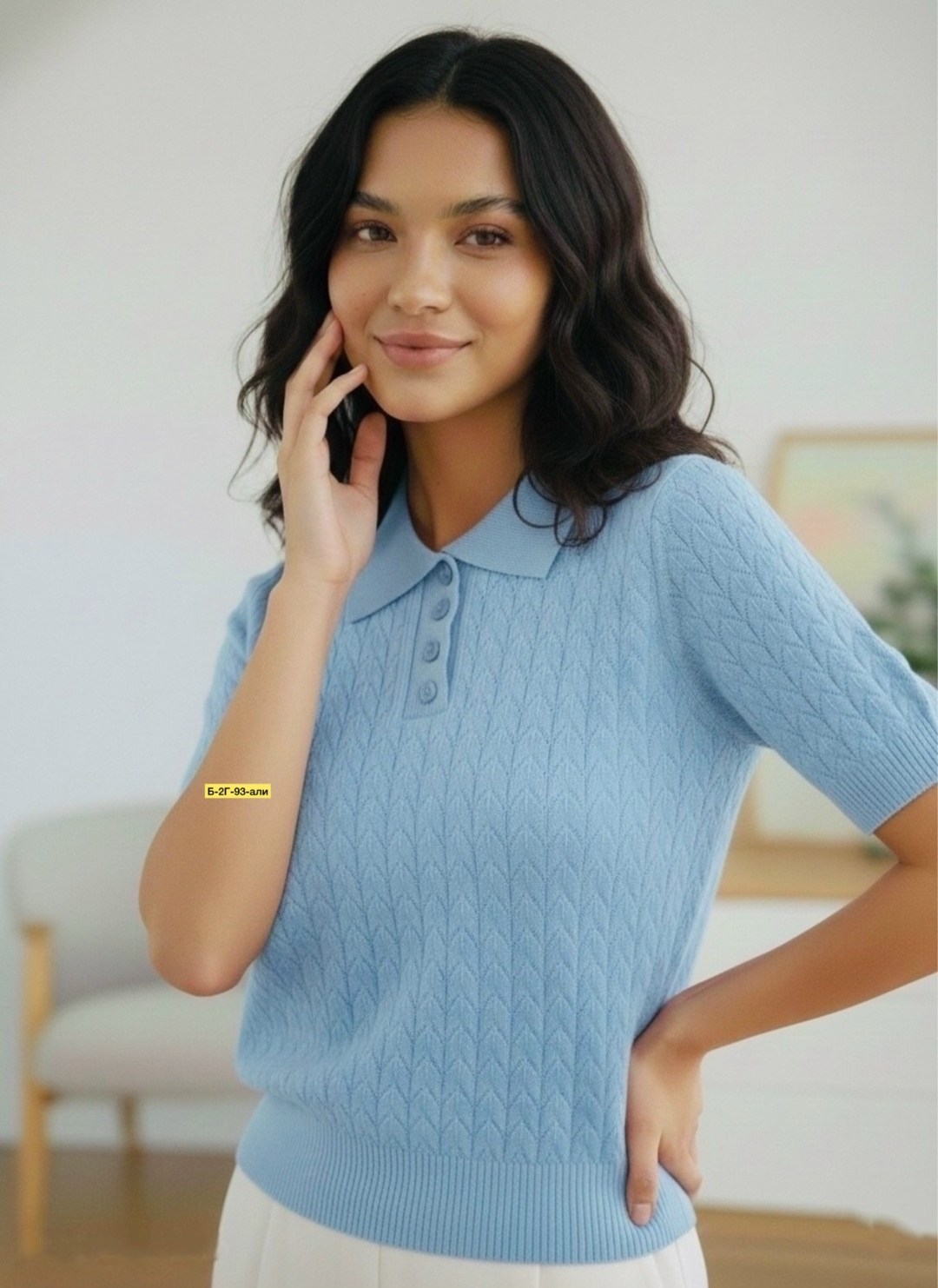 джемпер женские,джемпер,свитер поло,кофта с воротником поло,поло вязаное