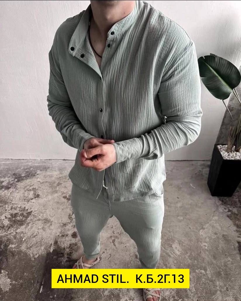 костюм мужской летний,костюм с рубашкой,мужской костюм двойка,костюм двойка для мужчин муслин,костюм двойка мужской стилный муслин