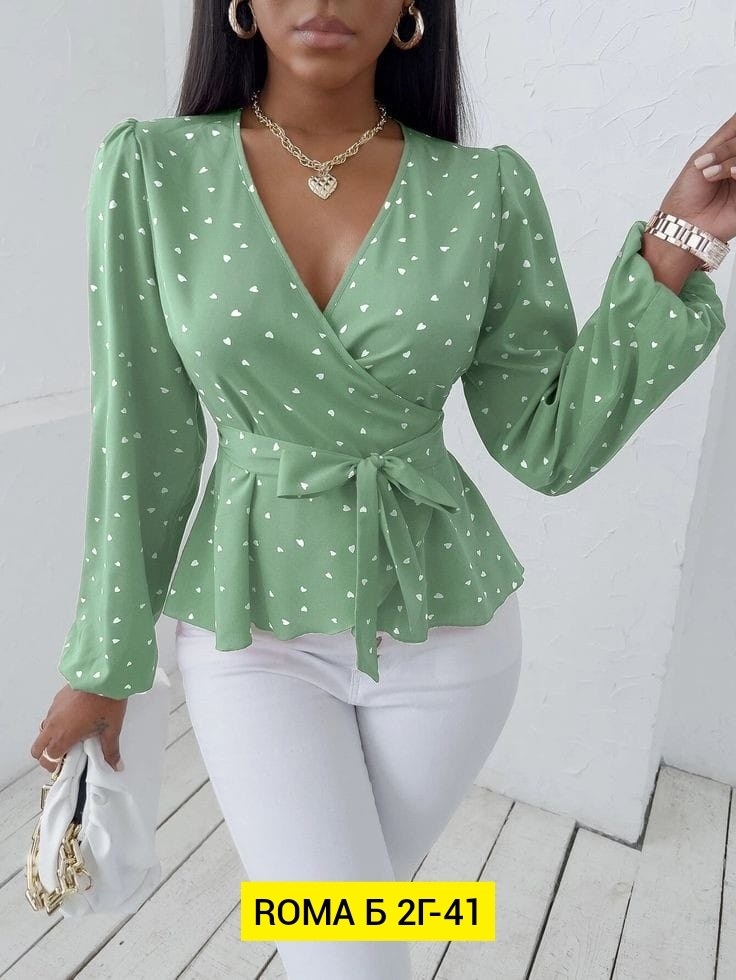 стильная блузка,блузка женская,женская блузка на запах,блузка нарядная,женская блузка