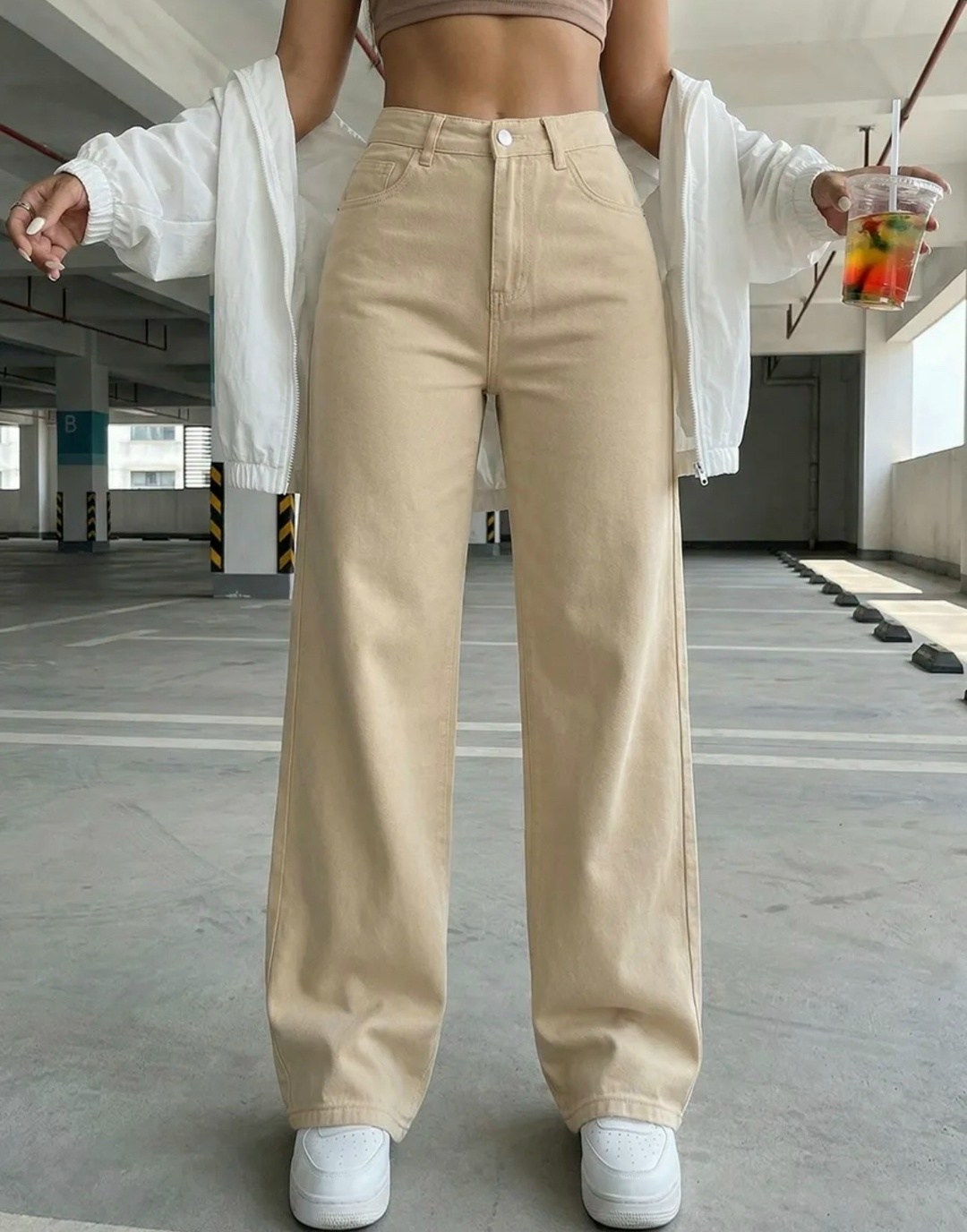 джинсы бежевые,джинсы широкие,женские джинсы,женские джинсы с прямыми штанинами zoenova,женские широкие джинсы