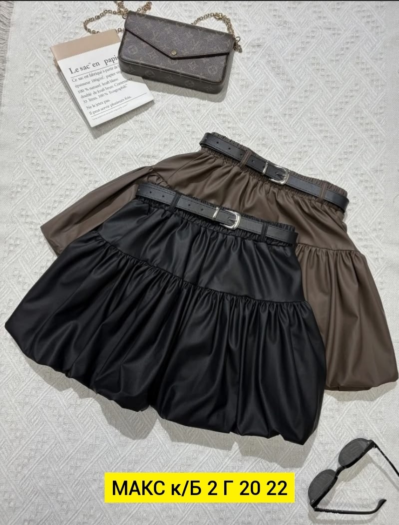 юбка с оборками,юбка из искусственной кожи,юбка женская,юбка мини,пышная юбка