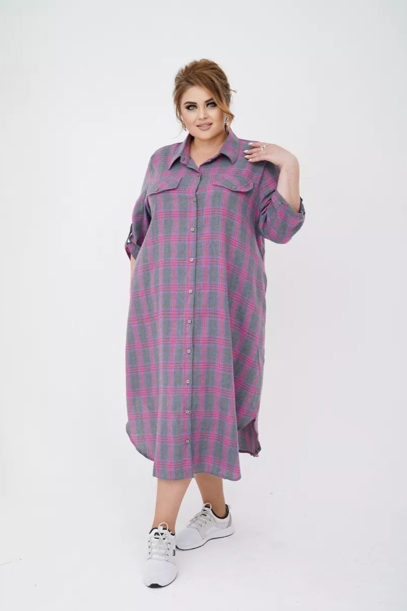 платье для полных,платье рубашечного кроя,платья в клетку,платье рубашка в клетку,платье рубашка для полных женщин