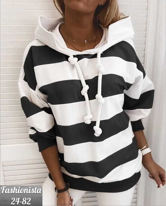 толстовка с капюшоном женская,женская толстовка,толстовка повседневная,женская свободная толстовка,толстовка в полоску