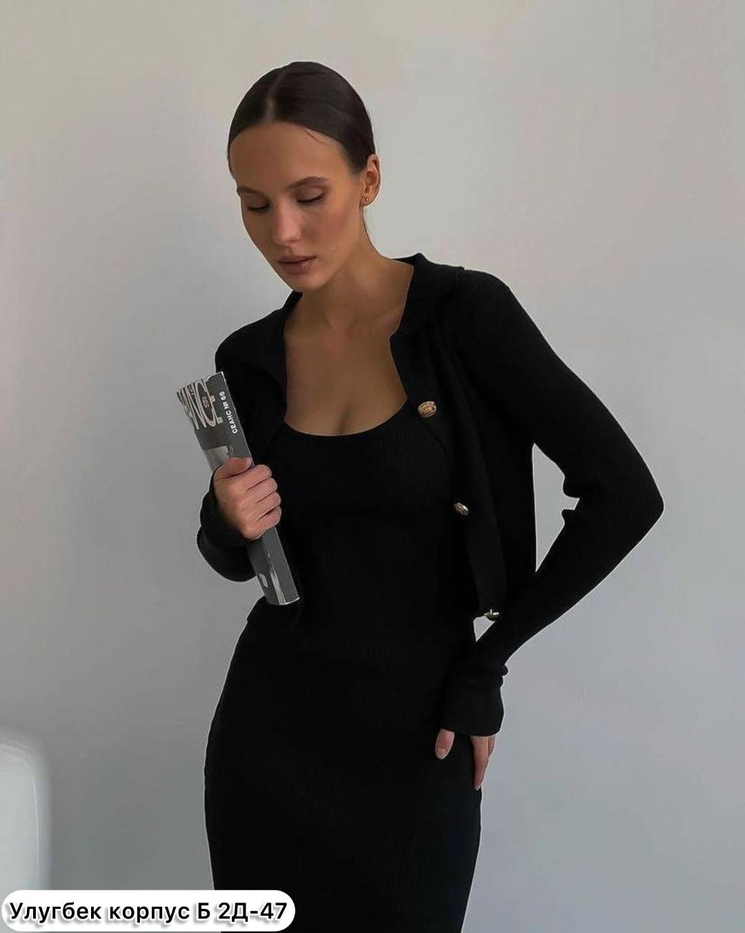 женские костюмы,костюм двойка,костюм с юбкой,черное платье облегающее костюм с кардиганом eva chelu,женской одежды