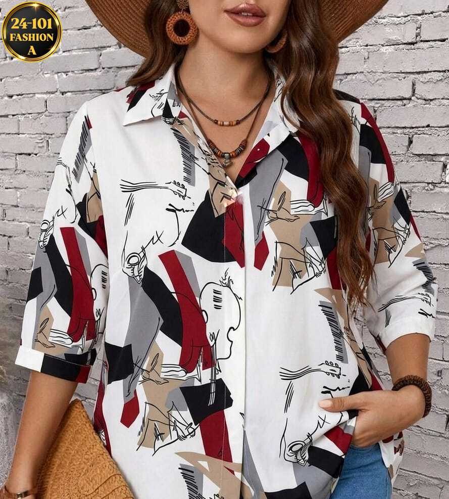 рубашка женская с принтом,блузка стильная,повседневная рубашка,женская рубашка,повседневная блузка