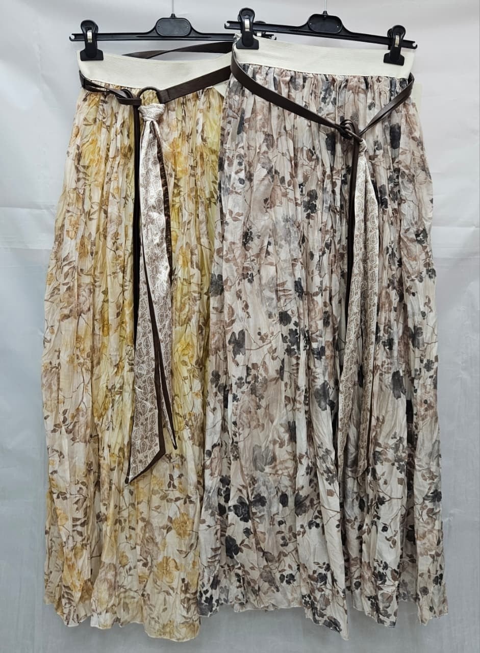 юбка женская плиссированная,юбка женская плиссированная с цветочным принтом,шифоновая юбка,шифоновая женская юбка с цветочным принтом,женская шифоновая плиссированная юбка tigena