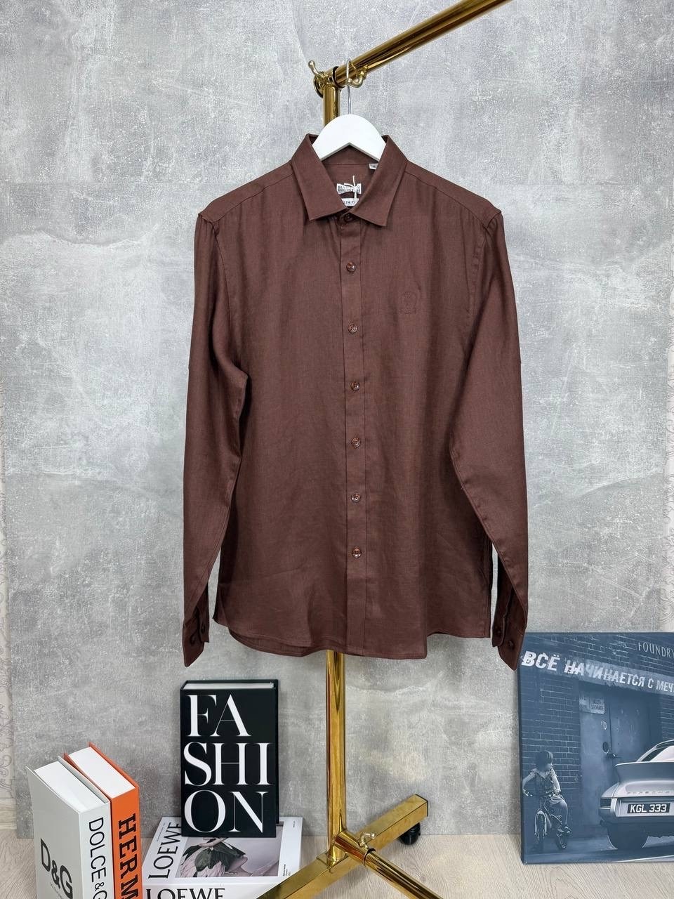 рубашка,рубашка льняная,повседневная рубашка,рубашка мужская,рубашка оранжевая