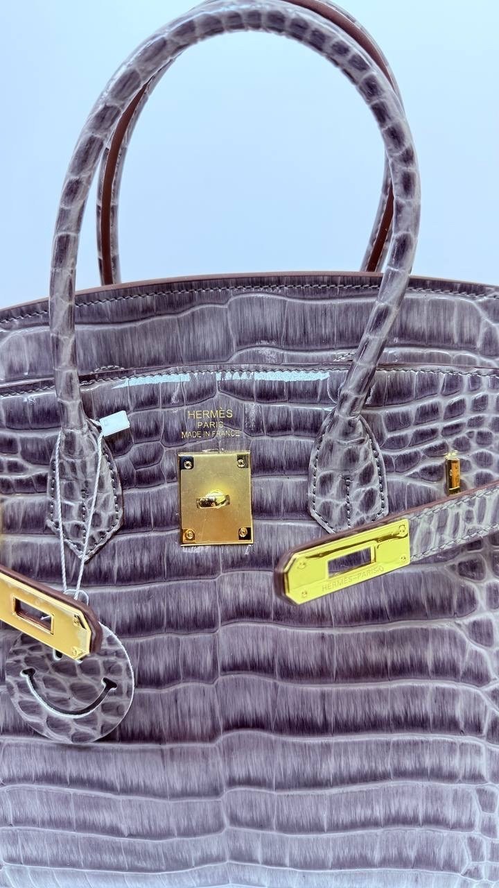 серая сумка гермес биркин,сумка биркин,элегантная сумка,сумка hermes,сумка женская hermes birkin 35 крокодил