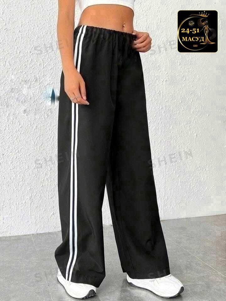 брюки широкие,широкие штаны,штаны с полосками по бокам,повседневные брюки,штаны женские