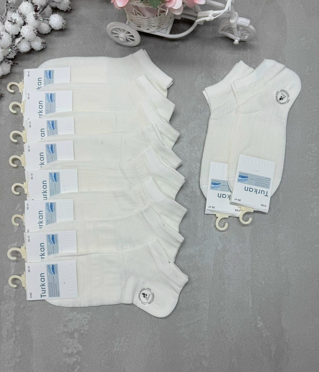 носки женские 10 пар,женские носки,носки женские белые,носки короткие набор 10 пар туркан,носки хлопковые