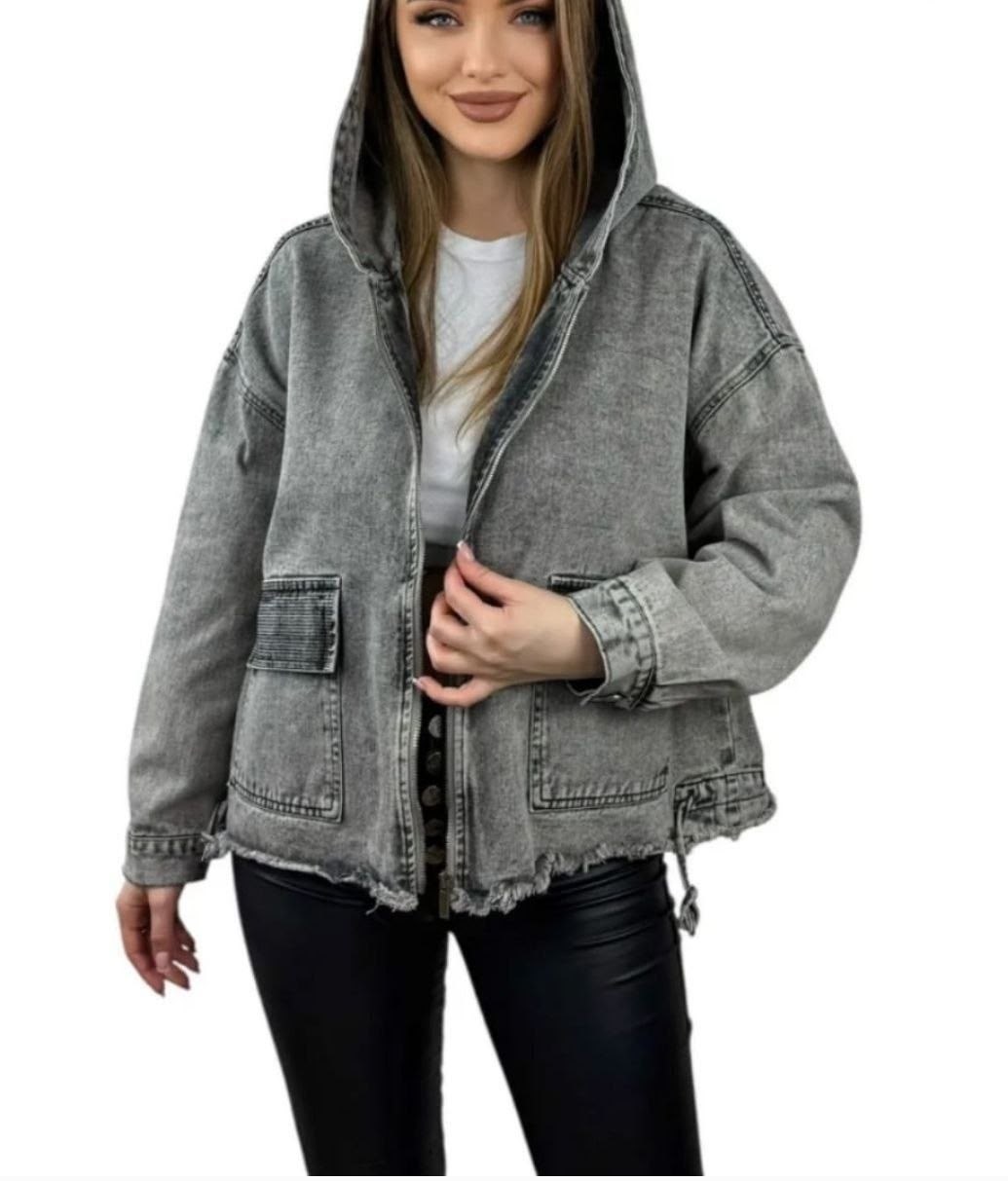 куртка джинсовая lrzbs jeans,джинсовая куртка,женская джинсовая куртка,джинсовая куртка удлиненная оверсайз pularia f,женская джинсовая куртка с капюшоном