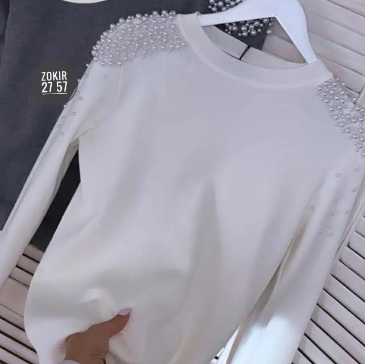кофта с бусинками,кофта женская,джемпер бусы,кофта,кофта модная