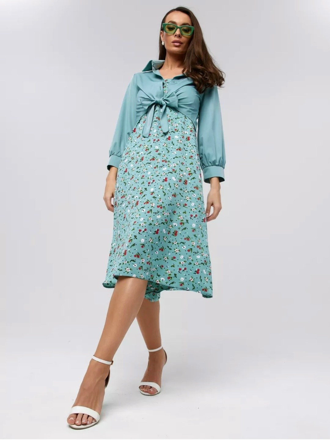 платье летнее,платье сарафан,стильное платье,платье женской,сарафан с рубашкой