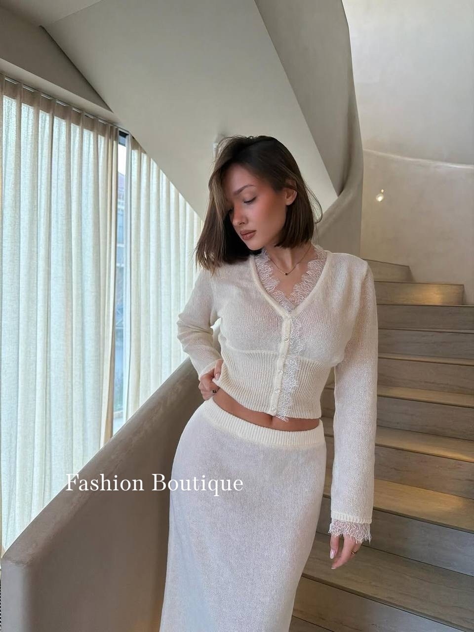 вязаные костюмы,костюм с юбкой,юбка вязаная,костюм с юбкой женский,белый костюм с юбкой