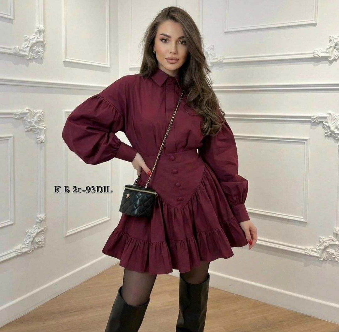 мини-юбка с оборками и рубашкой из полиэстера,платье,,платье женское,костюм с рубашкой и юбкой