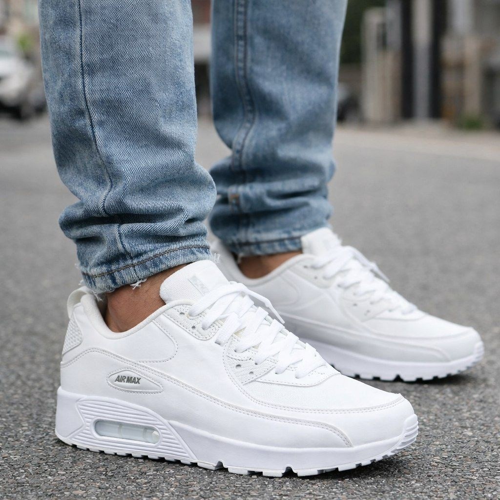 кроссовки nike air max 90 leather white,найк аир макс 90 белые,nike air max 90 leather white,белые аирмаксы мужские,кроссовки nike air max 90 essential white