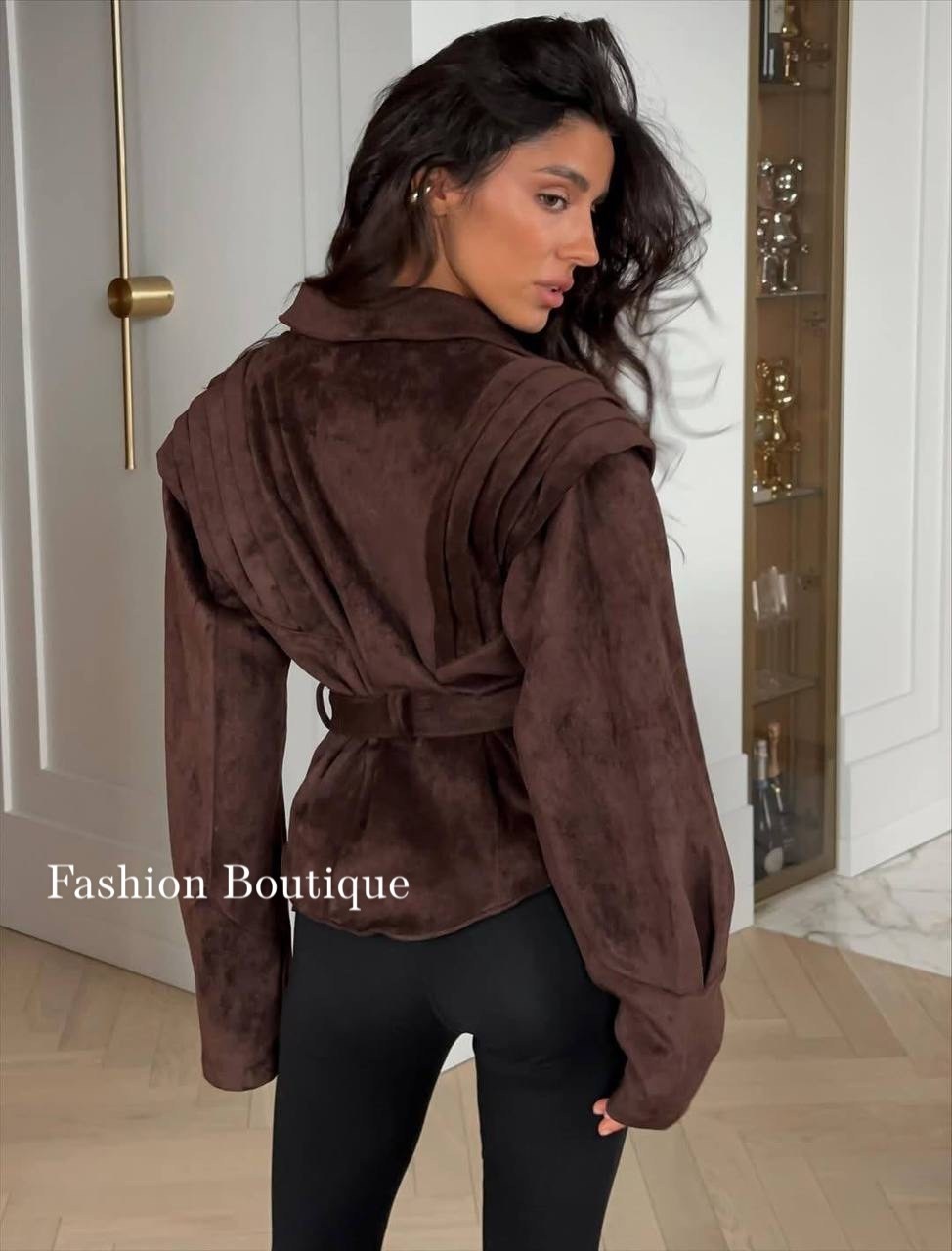 замшевая куртка,куртка замшевая женская,замшевая куртка с поясом,классическая коричневая замшевая женская куртка с поясом