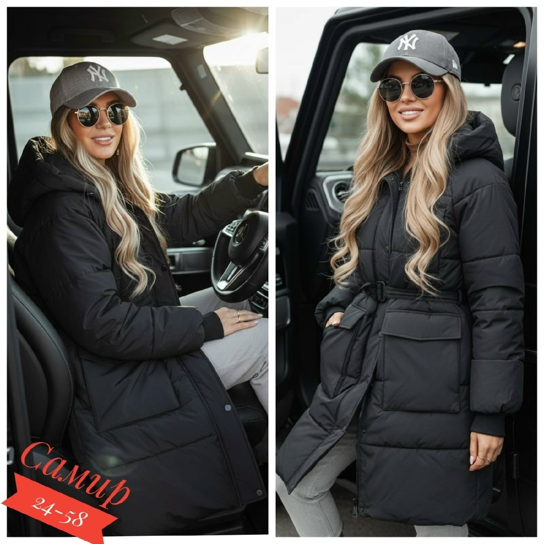 куртка зимняя женская,удлиненная куртка зимняя с капюшоном и воротником brusni4ka fashion 244312489,пуховик зимний женский,удлиненная куртка,куртка женская