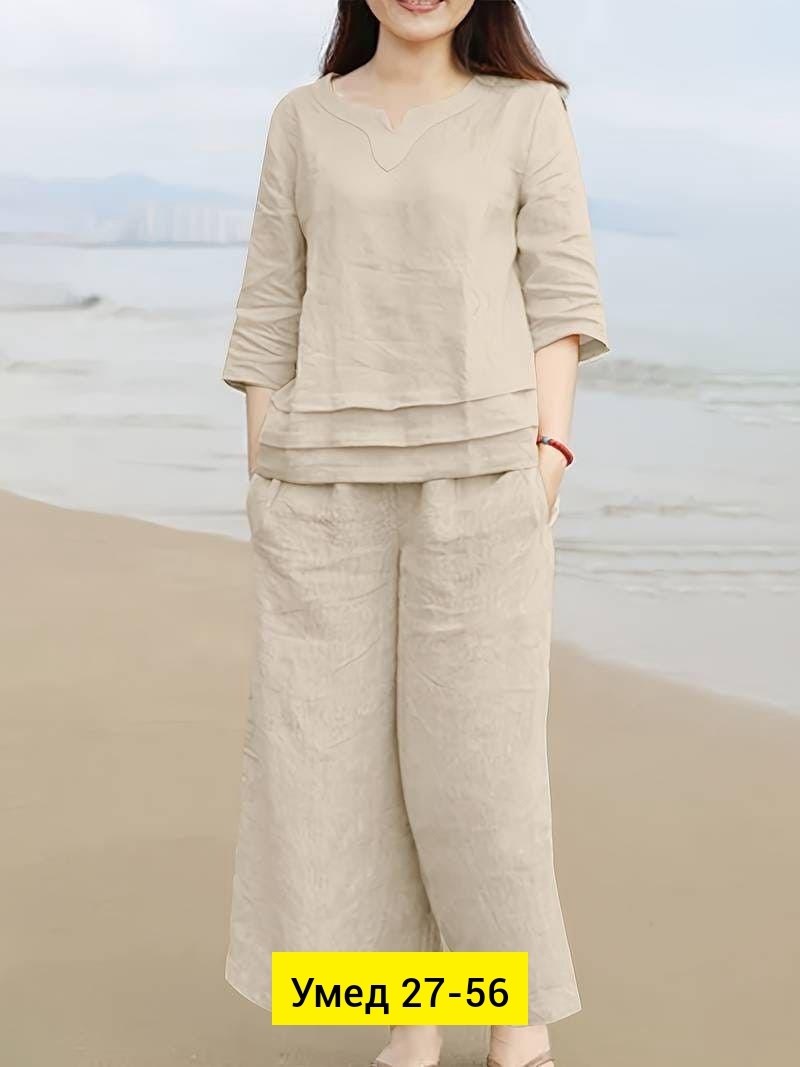 одежда для женщин,женский костюм,костюм льняной,повседневный костюм,брюки льняные