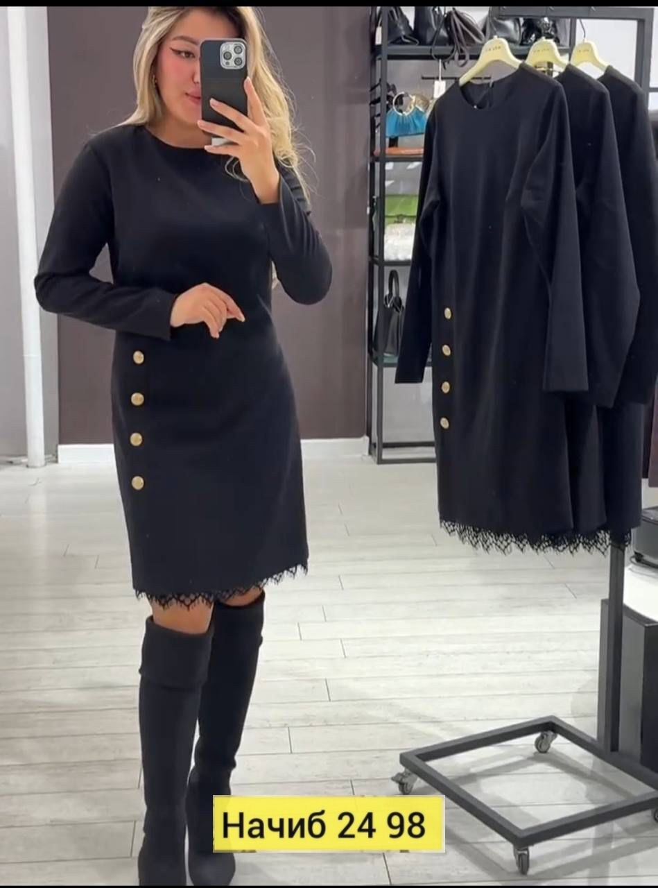 женское платье,стильное платье,платье,платье черное,платье туника