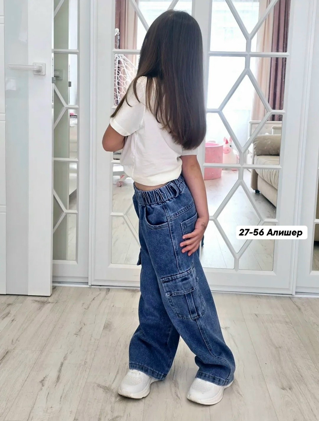 джинсы карго широкие подростковые mili bo_wear,джинсы для девочек,модные джинсы,джинсы широкие,джинсы-карго для девочек