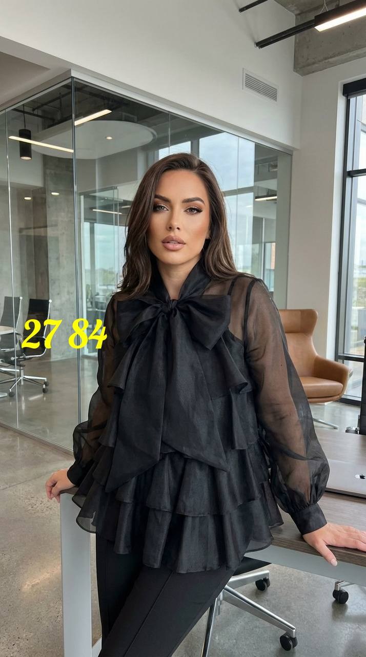 блузка с оборками,блузка нарядная,блузка шифоновая,блузка с бантом,блузка из шифона