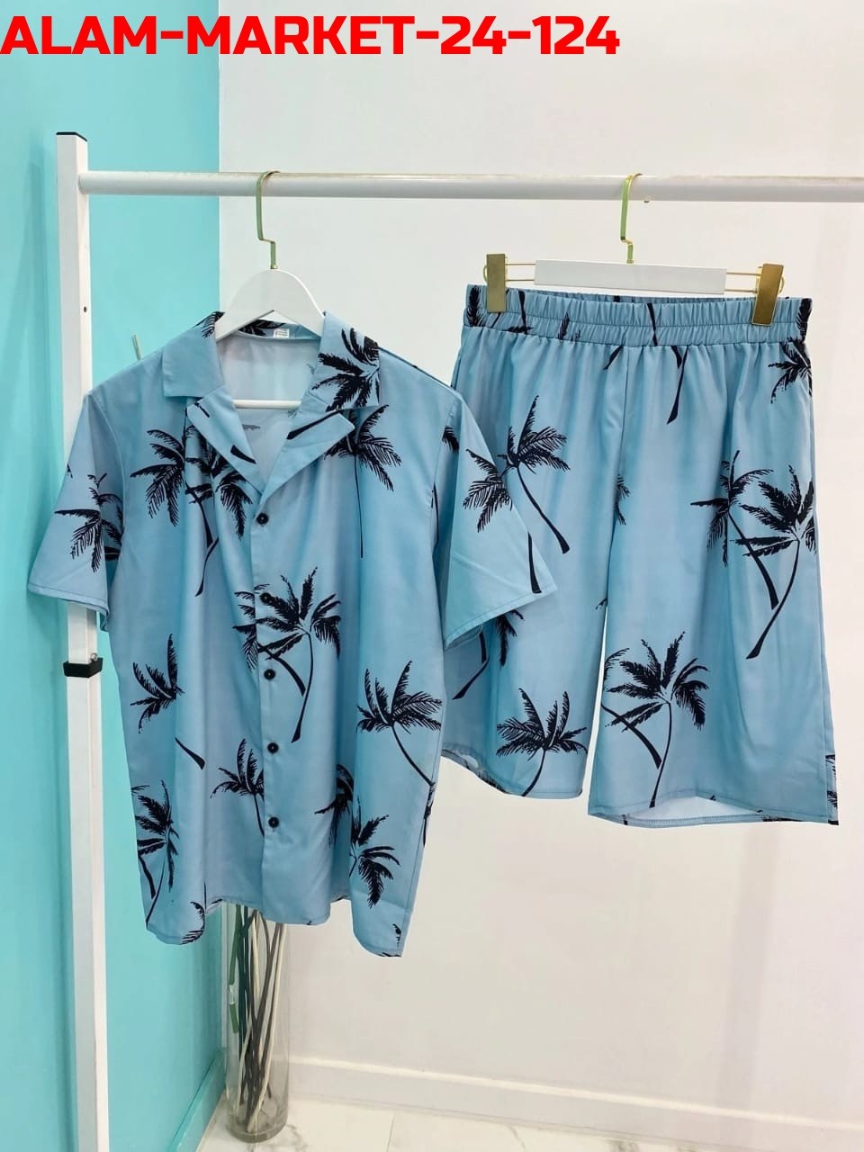 костюм летний мужской,мужская мода,пляжный костюм,мужская гавайская рубашка,костюм для отдыха