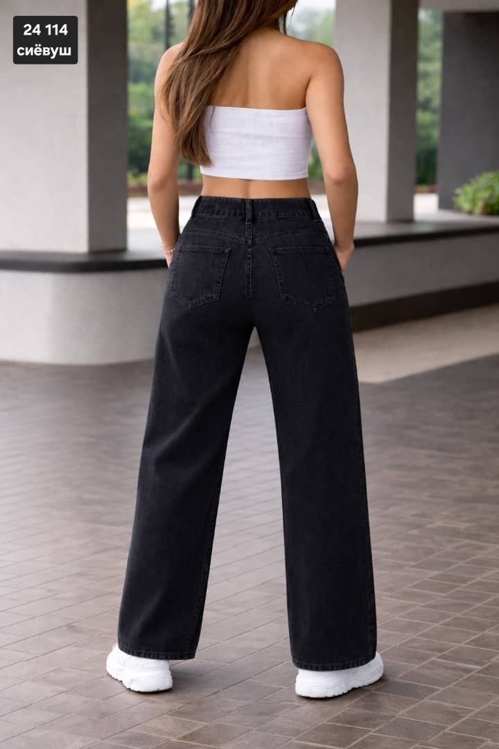 джинсы черные широкие,джинсы женские широкие,джинсы женские,джинсы черные женские,джинсы клёш