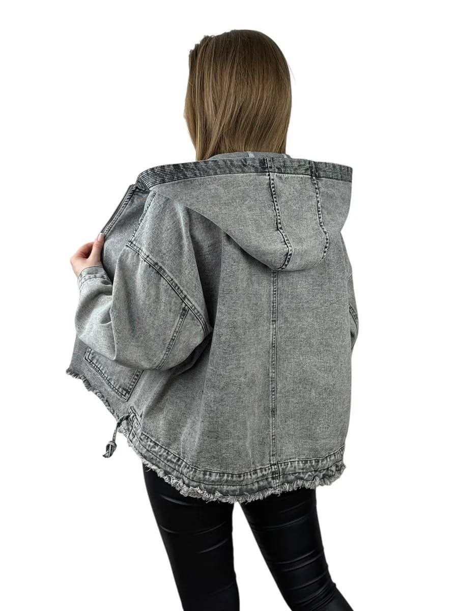 куртка джинсовая lrzbs jeans,джинсовая куртка,женская джинсовая куртка,джинсовая куртка удлиненная оверсайз pularia f,женская джинсовая куртка с капюшоном